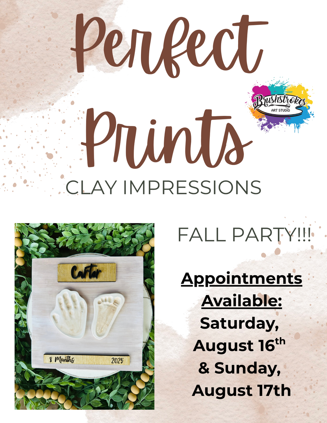 Perfect Prints Clay Impressions Fall Party!!!