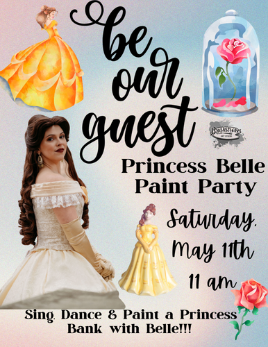 Princess Belle Paint Party!!!