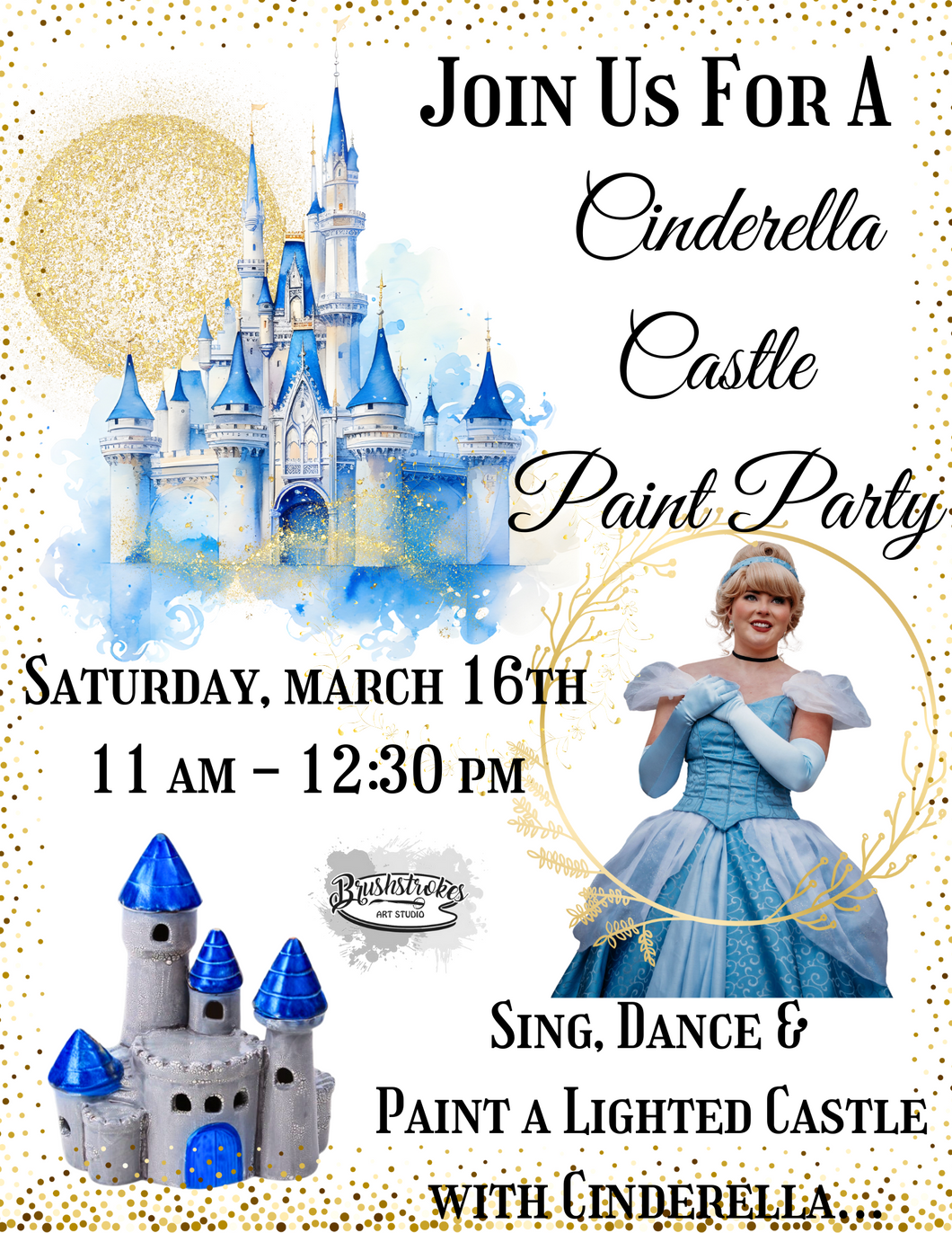 Cinderella Castle Paint Party!!!