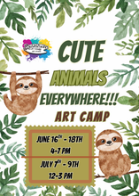 Load image into Gallery viewer, Cute Animals Everywhere Summer Art Camp!!!