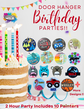 Load image into Gallery viewer, August Kids Door Hanger Birthday Parties