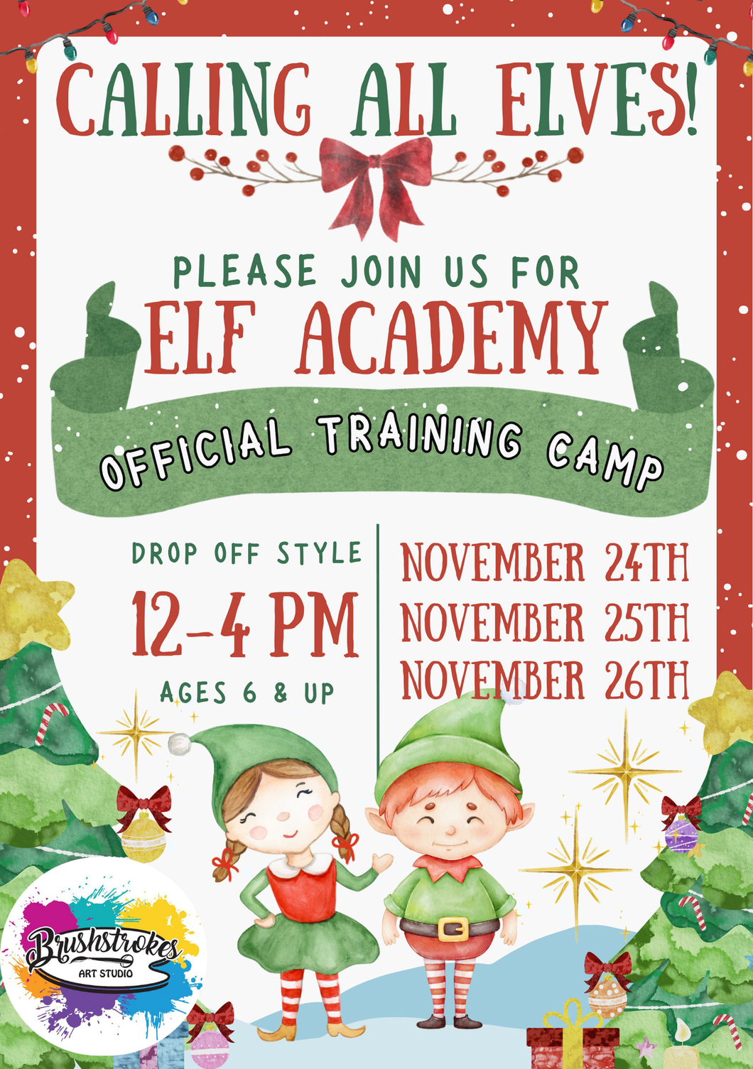 Elf Academy -Official Training Camp for Kids who love Christmas Cheer!