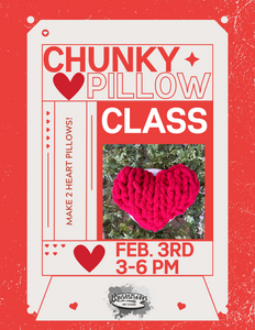 Chunky Heart Pillow Class