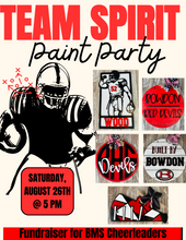 Load image into Gallery viewer, BMS Cheerleader Paint Party!!!