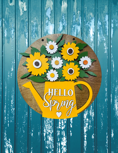 Hello Spring Watering Can