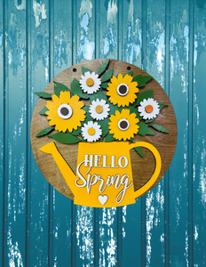 Hello Spring Watering Can