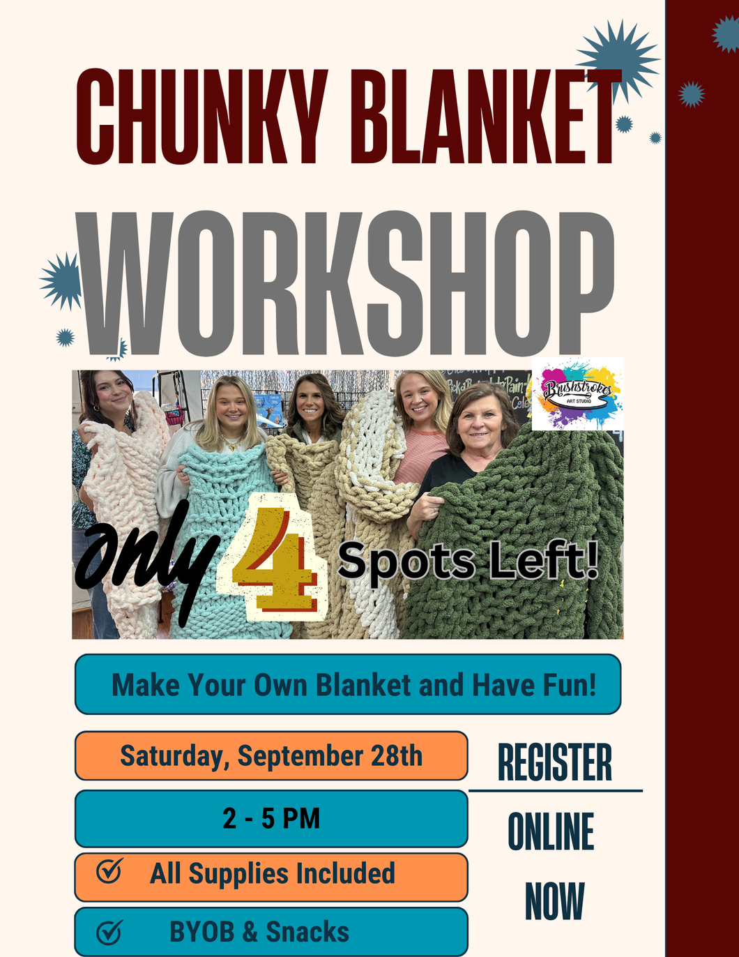 September DIY Chunky Blanket Class