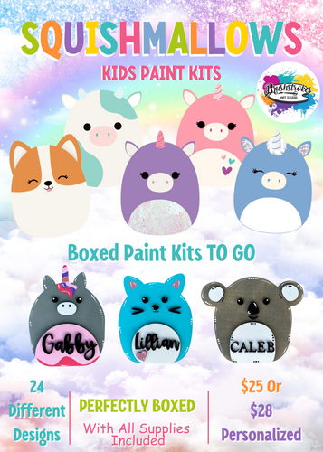 Squishmallow Kids Boxed Paint Kits To Go