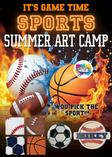 Load image into Gallery viewer, It&#39;s Game Time Sports Summer Art Camp