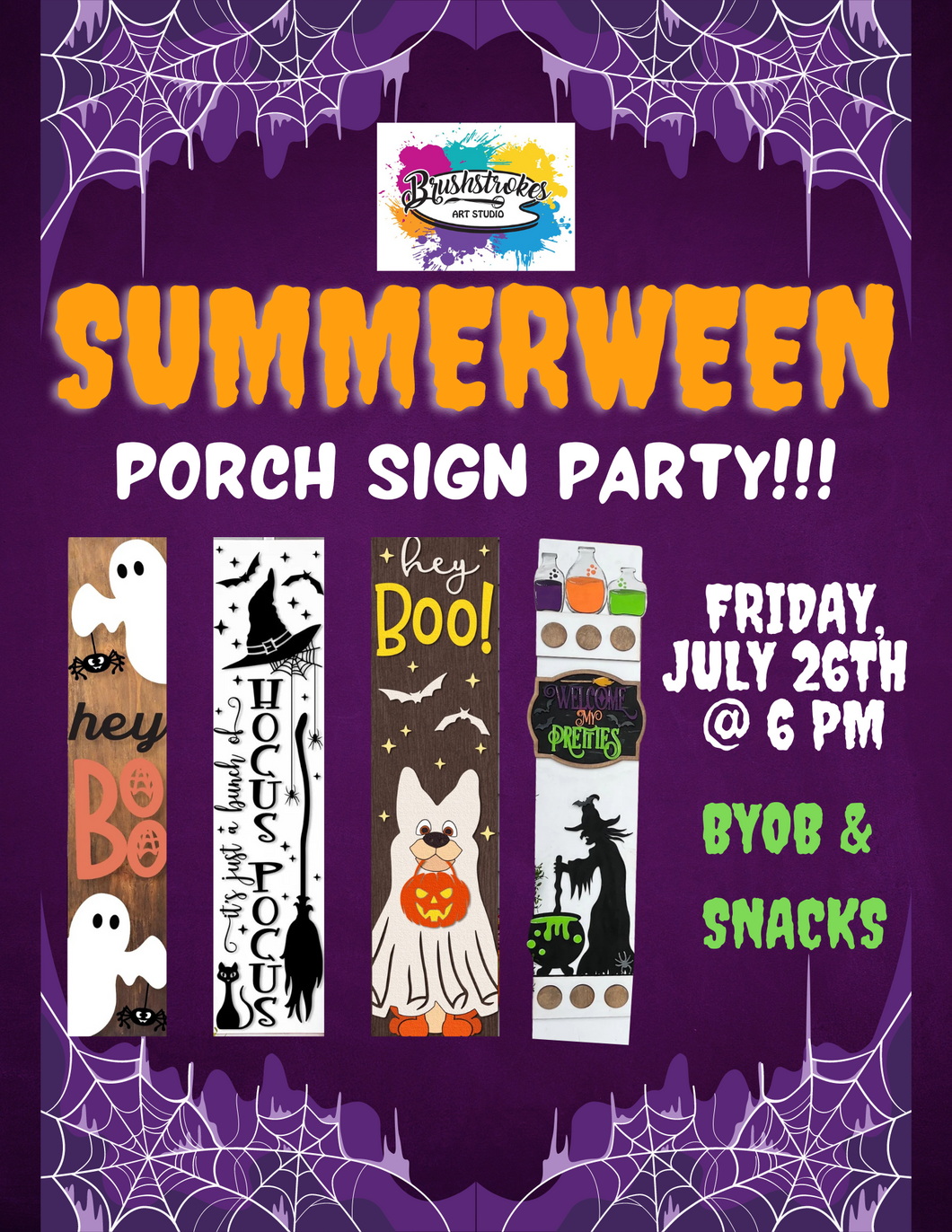 Summerween Porch Sign Party!!!