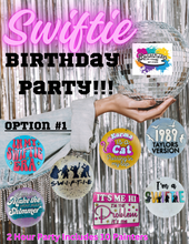 Load image into Gallery viewer, August Kids Swiftie Door Hanger Birthday Party (2 Options)