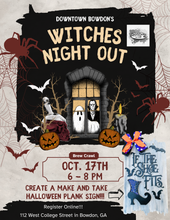 Load image into Gallery viewer, Witches Night Out Halloween Plank Sign