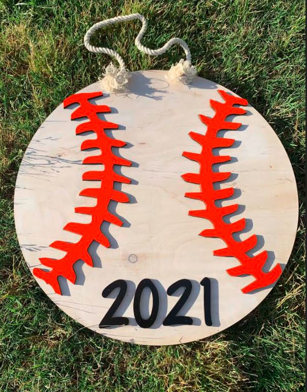 Personalized Baseball Door Hanger