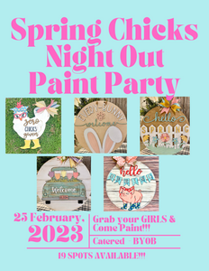 Spring Chicks Night Out Paint Party