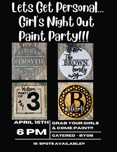 Lets Get Personal...Girl's Night Paint Party!!!