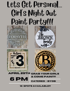 Lets Get Personal...Girl's Night Out Paint Party