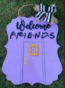 "Welcome Friends" Door Hanger