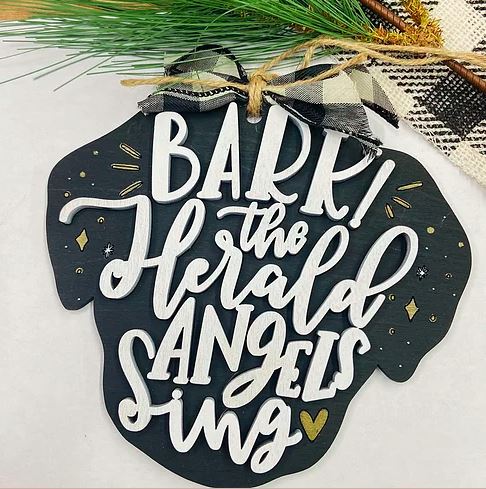 Bark the Herald Angels Sing Ornament