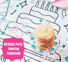 Load image into Gallery viewer, Birthday Coloring Table Cover/Poster