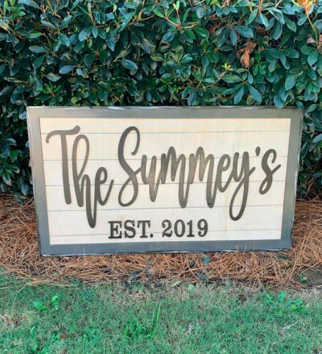 4ft. Custom Name Sign