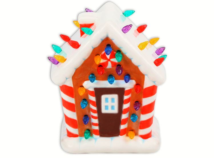 DIY Lighted Gingerbread House