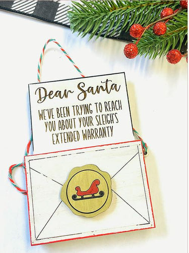 Letter to Santa Ornament