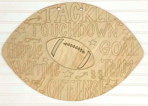 Engraved Football