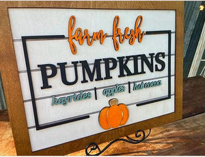 Farm Fresh Pumpkin Sign