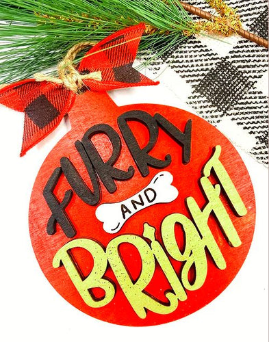 Furry & Bright Ornament