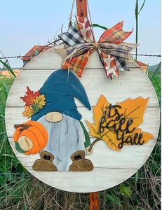 Gnome Fall Door Hanger