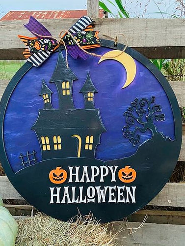 Happy Halloween House & Moon