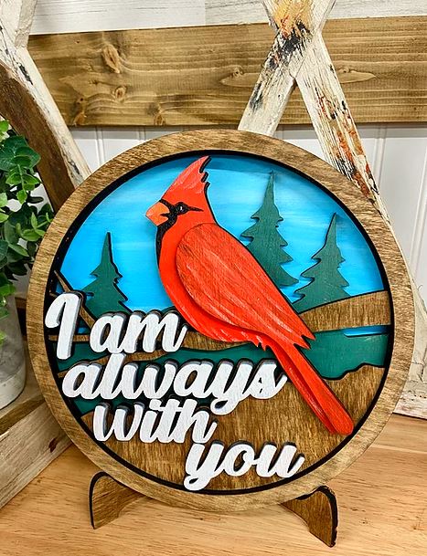 I'm Always With You Plate Round