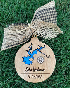 Dimensional Custom Lake Ornament