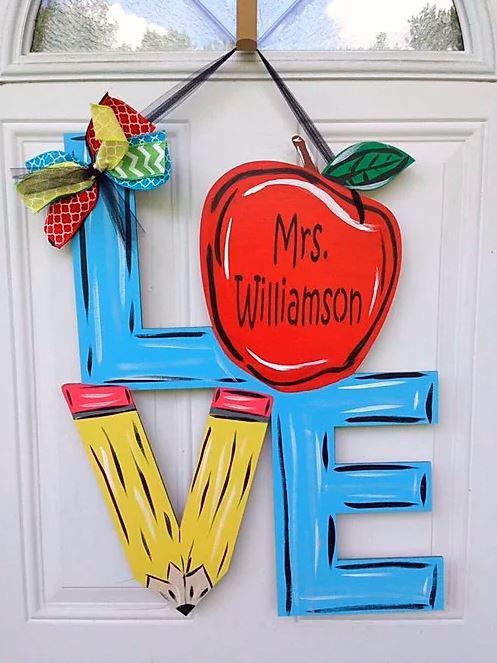 LOVE Teacher Door Hanger