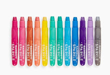 Load image into Gallery viewer, Rainbow Sparkle Metallic Gel Crayons