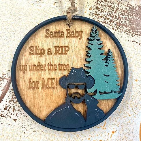 Santa Baby Western Ornament