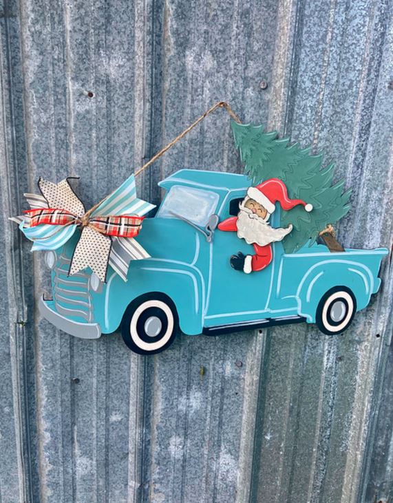 Santa Truck with Tree