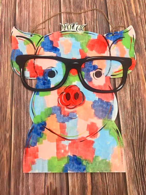 Pig with Glasses