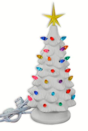 Skinny Ceramic Vintage Christmas Tree
