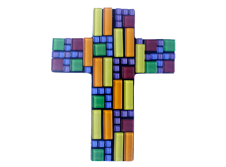 Stained Glass Cross Mosaic Kit