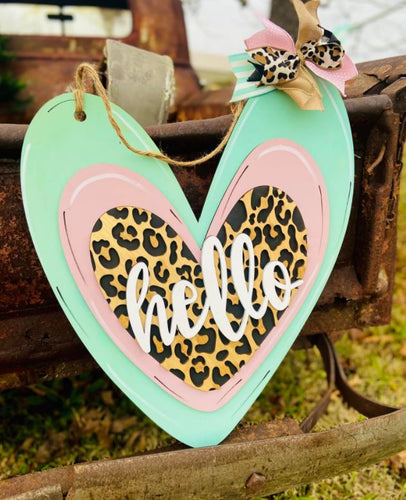 Triple Heart Leopard Style