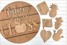Load image into Gallery viewer, Welcome To Our Class Round with Interchangeable Shapes